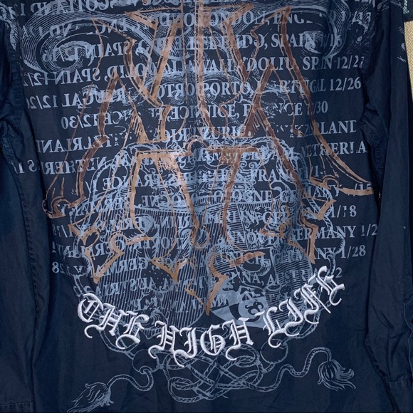 Roar Western Embroidered Shirt Size Large - Picture 2 of 5